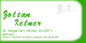 zoltan kelner business card